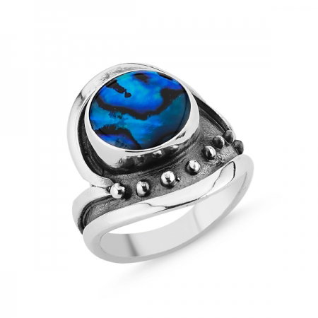 Inel argint 925 cu scoica Abalone ITU0041 [0]